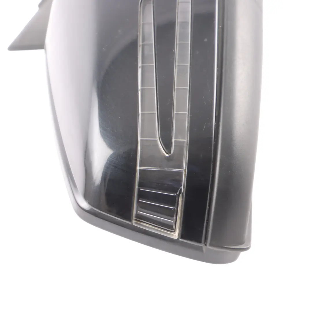 Mercedes W176 Wing Mirror Door Right O/S Power Fold Kosmos Black Metallic - 191 - SKU rhd-A1768100476-KB - Part number A1768100476