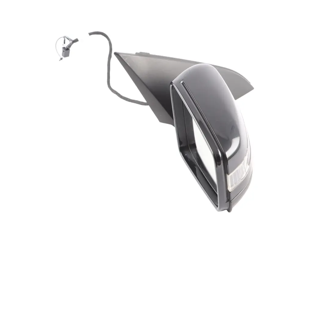 Mercedes W176 Wing Mirror Door Right O/S Power Fold Kosmos Black Metallic - 191 - SKU rhd-A1768100476-KB - Part number A1768100476