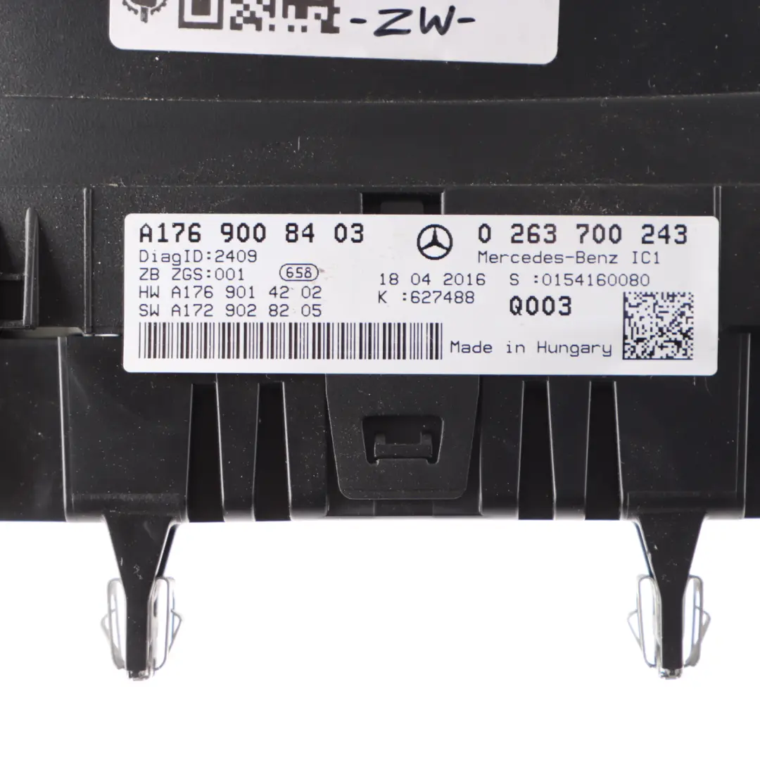 Instrument Cluster Mercedes W176 Diesel Speedo Clocks Automat to with Part number A1769008403 Instrument Cluster Mercedes W176 Diesel Speedo Clocks Automat - SKU rhd-A1769008403 - Part number A1769008403