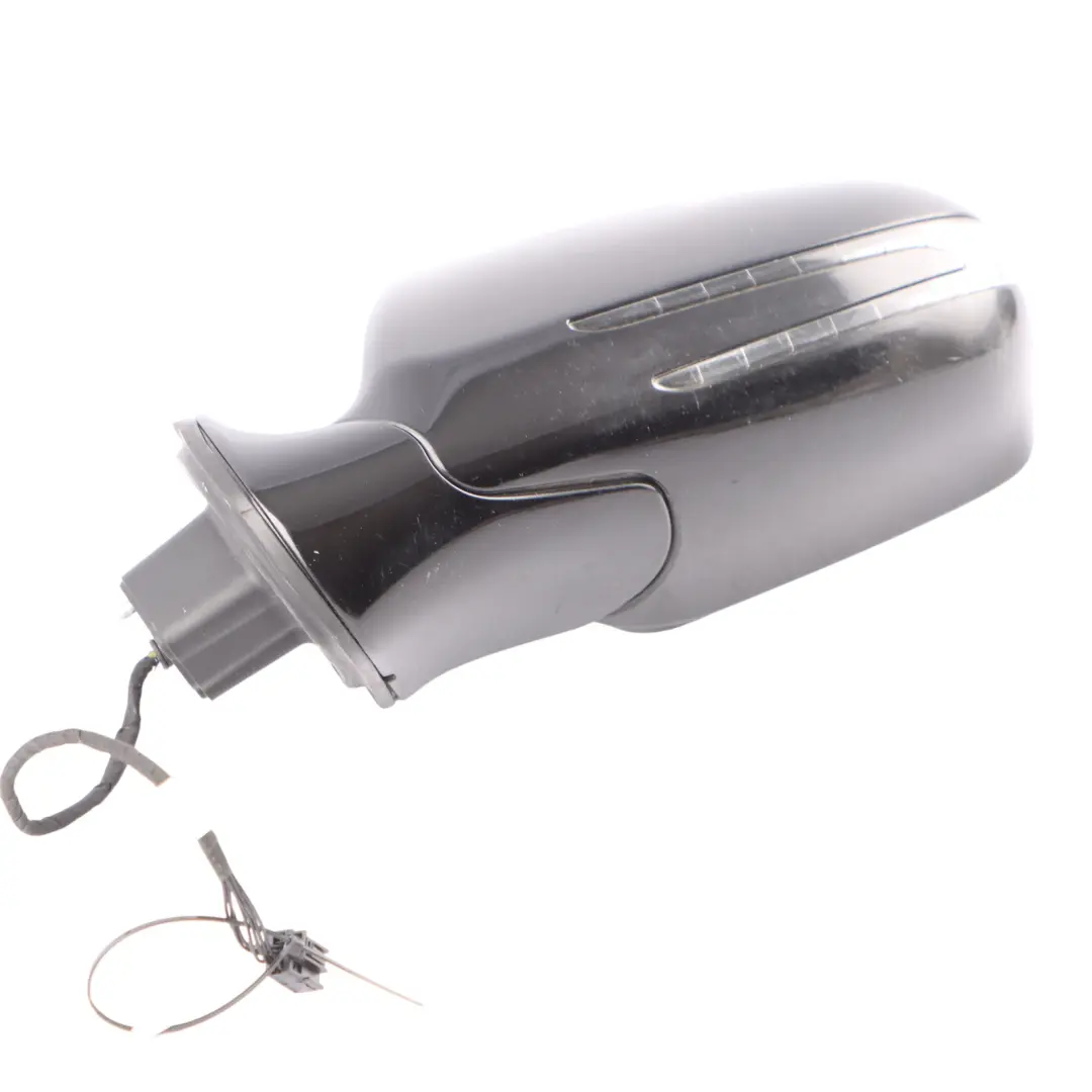 Mercedes CLC CL203 Wing Mirror Power Fold Left Door N/S Obsidian Black - 197 - SKU RHD-A2038109576-OB1 - Part number A2038109576