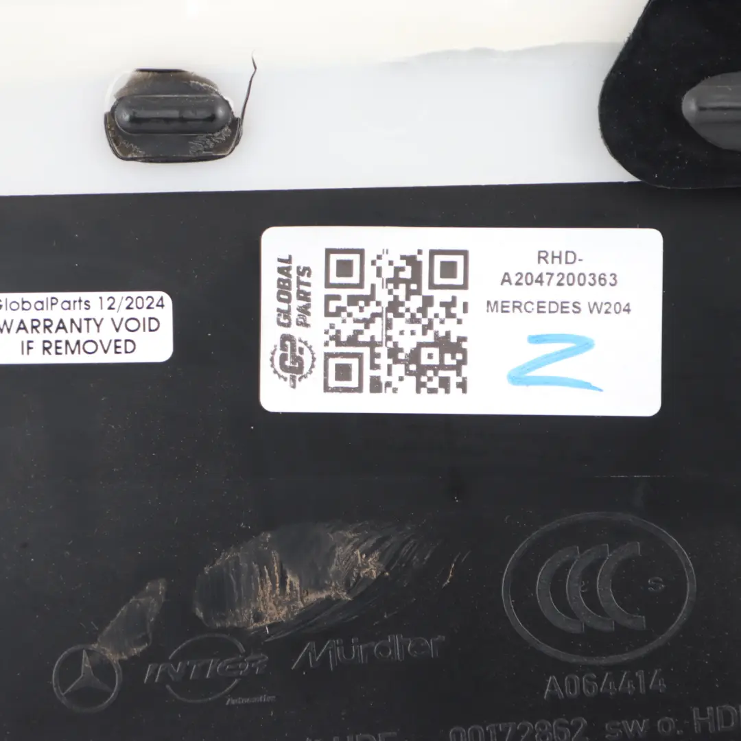 Door Card Trim Panel Fabric Black Front Right O/S to Mercedes W204 with Part number A2047200363 Mercedes W204 Door Card Trim Panel Fabric Black Front Right O/S - SKU RHD-A2047200363 - Part number A2047200363