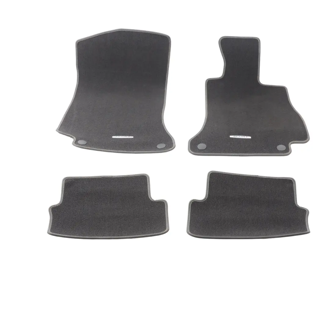 Mercedes W205 Front Rear Floor Mats Set Interior Velours Sport - SKU RHD-A2056809702 - Part number A2056809702