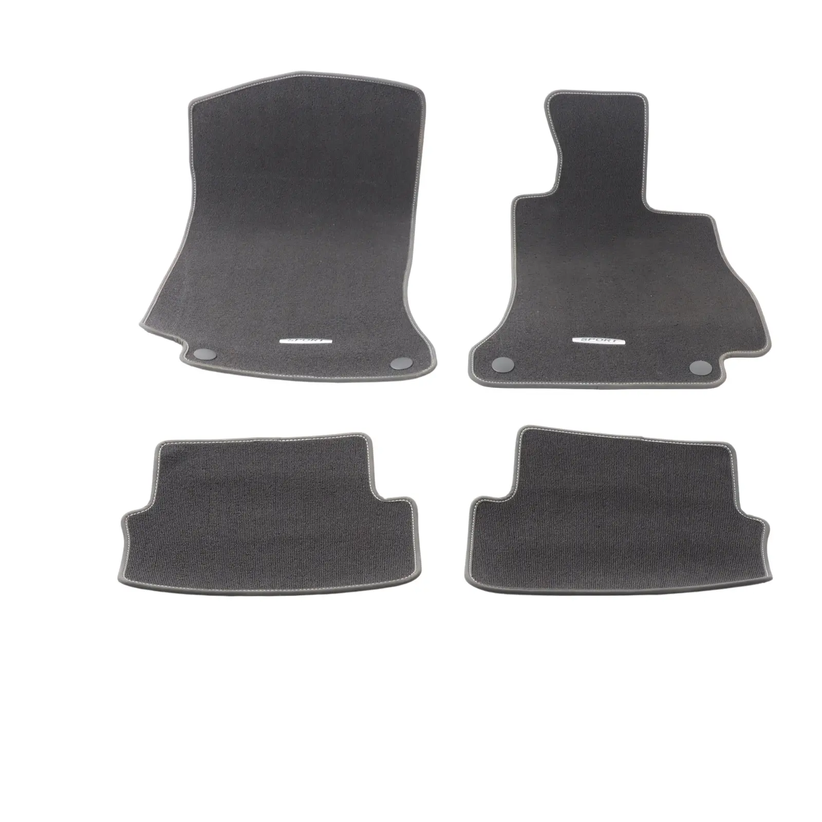 Mercedes W205 Front Rear Floor Mats Set Interior Velours Sport A2056809702