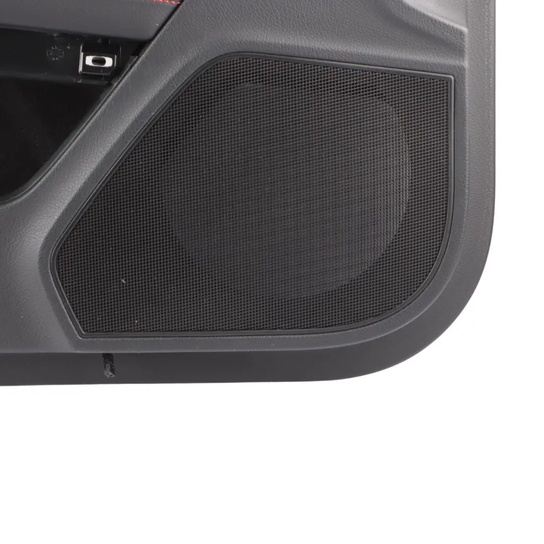 Mercedes C207 Door Card Front Left N/S Black Leather Trim Panel - SKU RHD-A2077203700 - Part number A2077203700