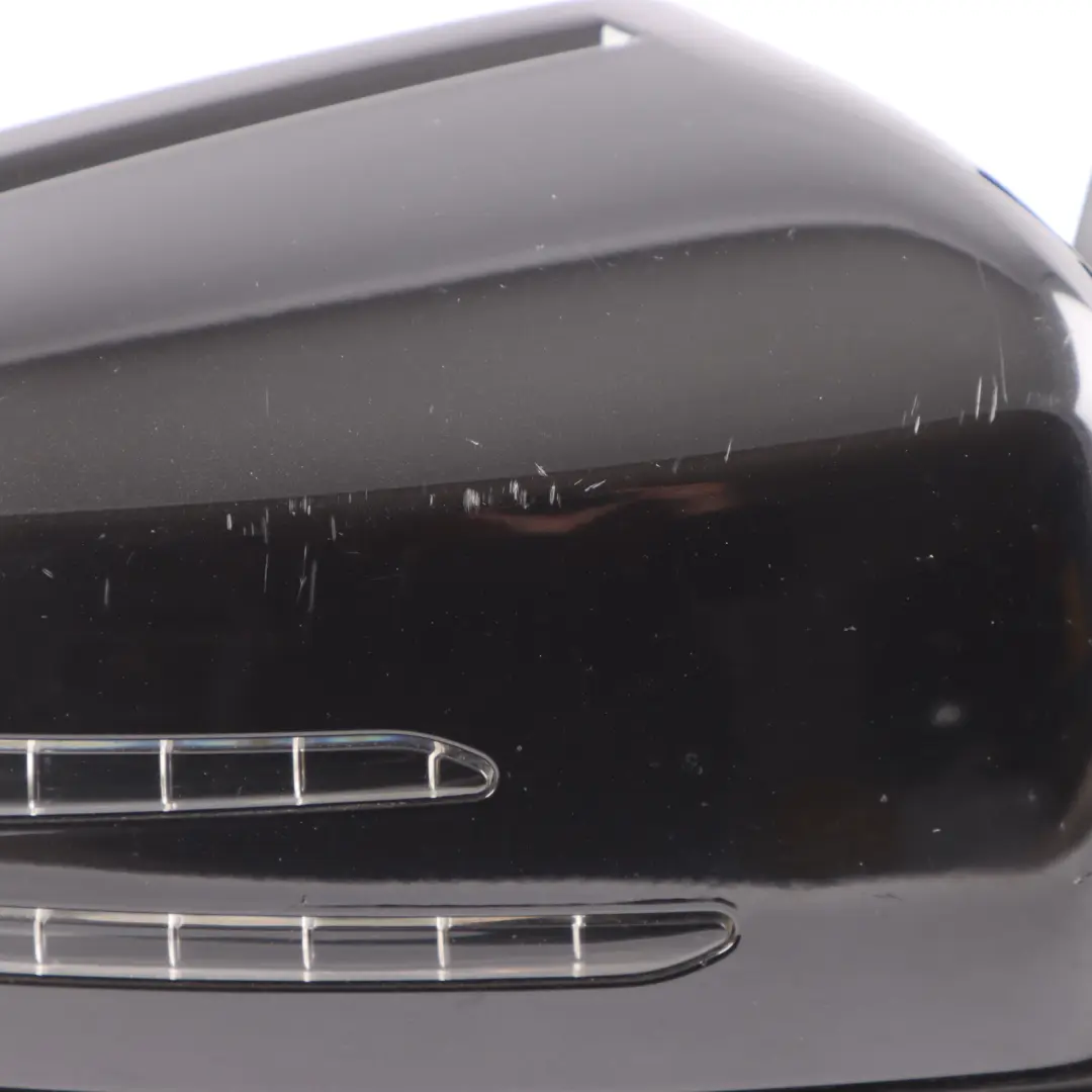 Mercedes C207 Wing Mirror Door Right O/S High Gloss Auto Dip Obsidian Black 197 - SKU rhd-A2078101676-OB1 - Part number A2078101676