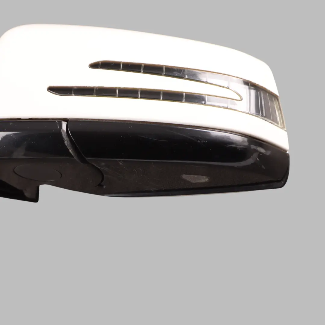 Mercedes W207 Wing Mirror Door Left N/S High Gloss Calcite White - 650 - SKU RHD-A2078101976-CW - Part number A2078101976