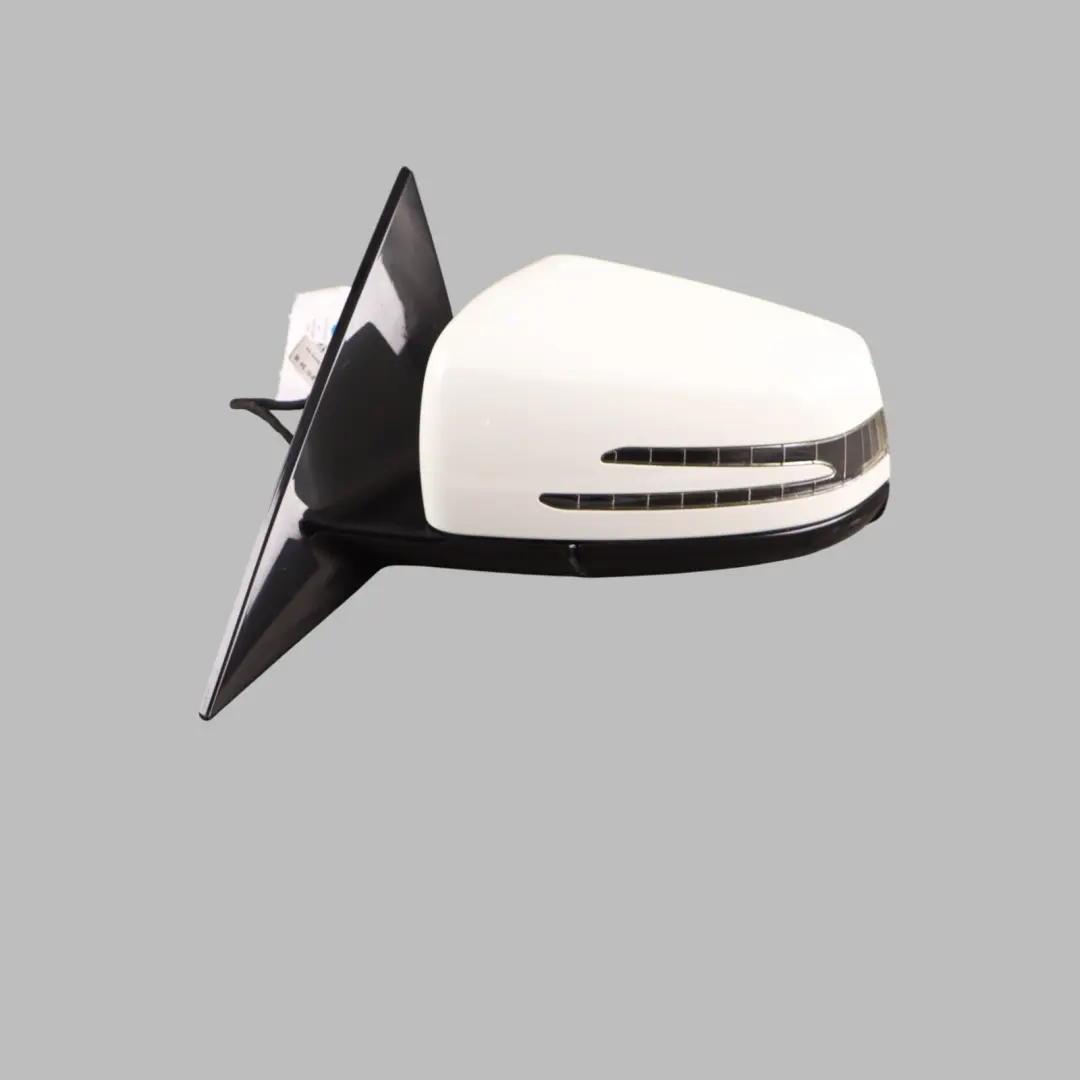 Mercedes W207 Wing Mirror Door Left N/S High Gloss Calcite White - 650 - SKU RHD-A2078101976-CW - Part number A2078101976