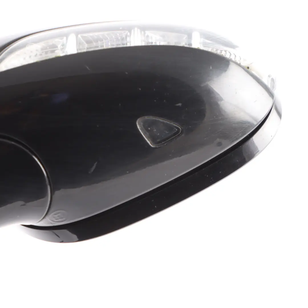 Mercedes W221 S320 Wing Mirror Left N/S Obsidian Black Metallic 197 - SKU rhd-A2218100376-OB - Part number A2218100376