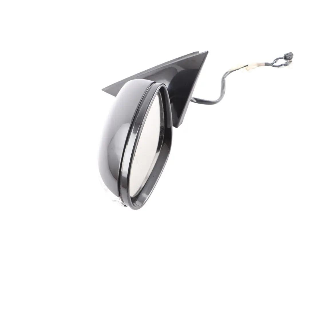 Mercedes W221 S320 Wing Mirror Left N/S Obsidian Black Metallic 197 - SKU rhd-A2218100376-OB - Part number A2218100376