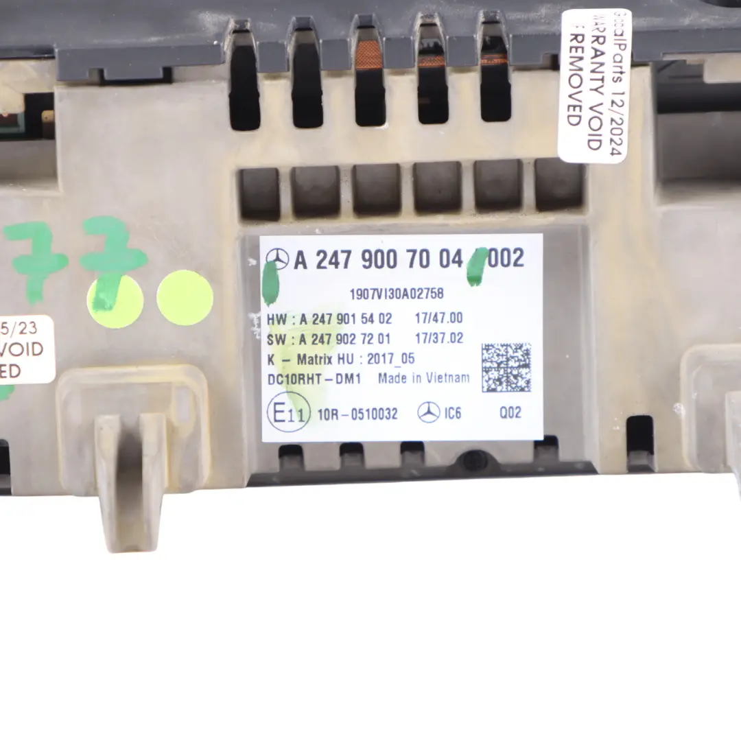 Monitor Display Speedo Meter SAT NAV Screen to Mercedes W177 Dash with Part number A2479007004 Mercedes W177 Dash Monitor Display Speedo Meter SAT NAV Screen - SKU rhd-A2479007004 - Part number A2479007004