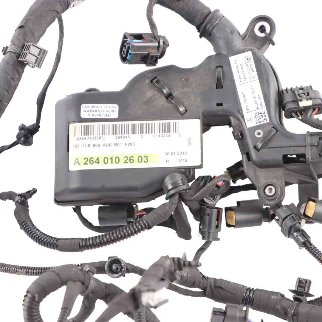 Mercedes C200 W205 Petrol M264 Engine Wiring Harness Loom - SKU RHD-A2641503301 - Part number A2641503301