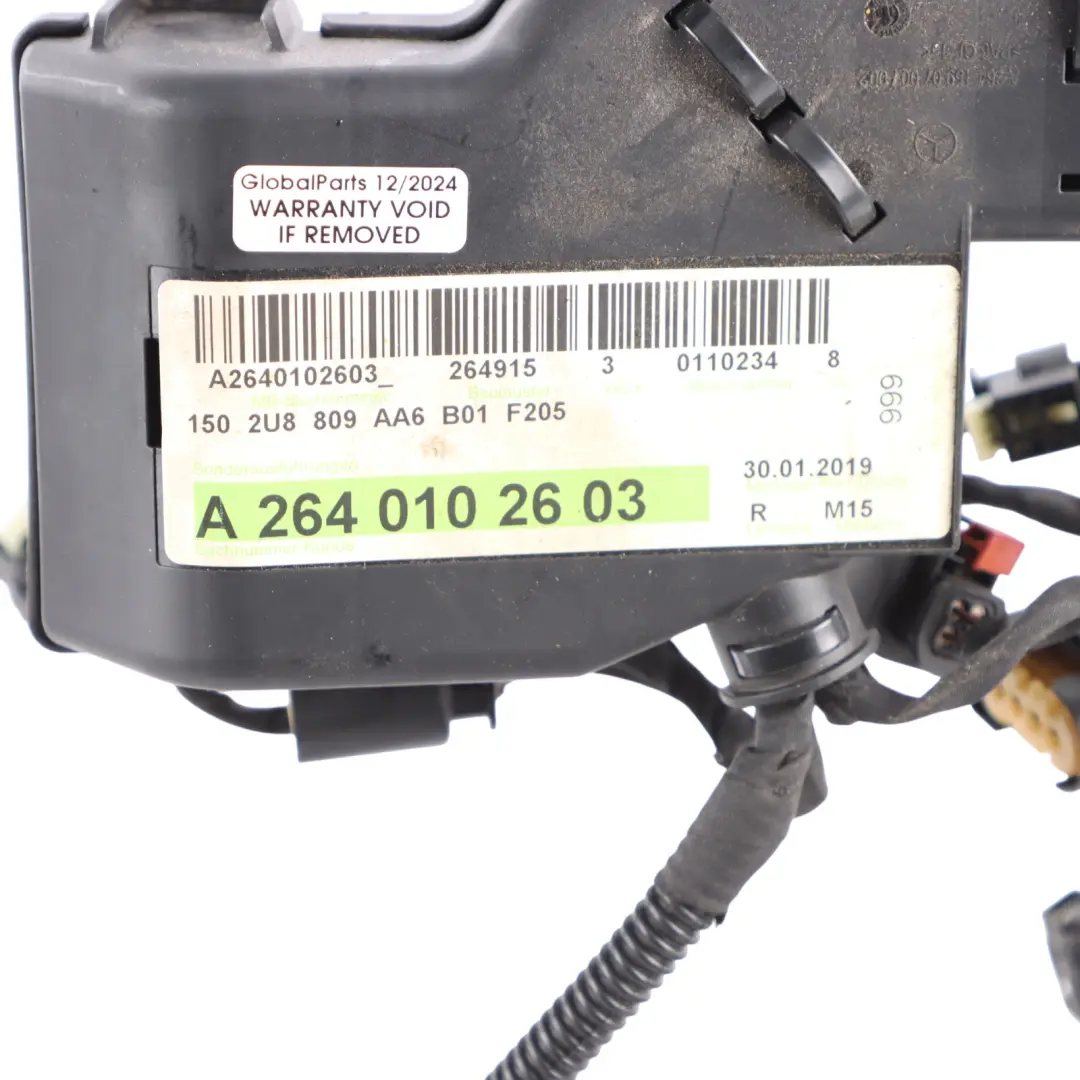 C200 W205 Petrol M264 Engine Wiring Harness Loom to Mercedes with Part number A2641503301 Mercedes C200 W205 Petrol M264 Engine Wiring Harness Loom - SKU RHD-A2641503301 - Part number A2641503301