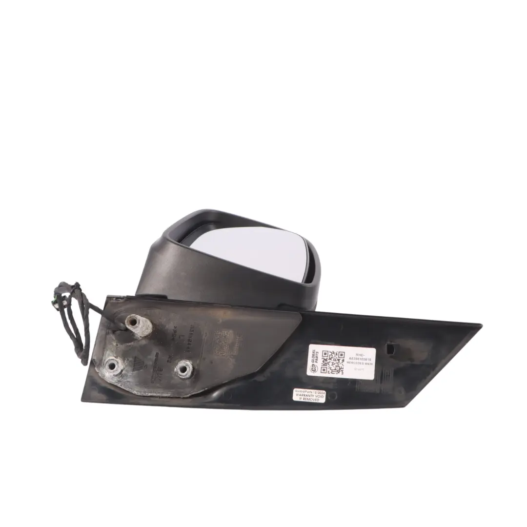 Mercedes W639 Door Wing Mirror Heated Electrical Front Left Side N/S - SKU RHD-A6398100819 - Part number A6398100819