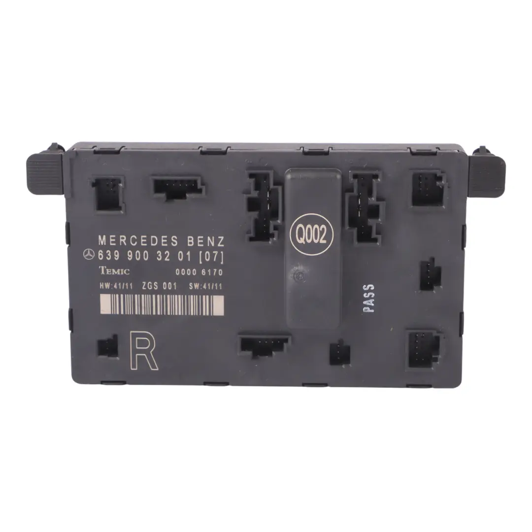 Door Front Right O/S Central Control Module to Mercedes W639 with Part number A6399003201 Mercedes W639 Door Front Right O/S Central Control Module - SKU RHD-A6399003201 - Part number A6399003201