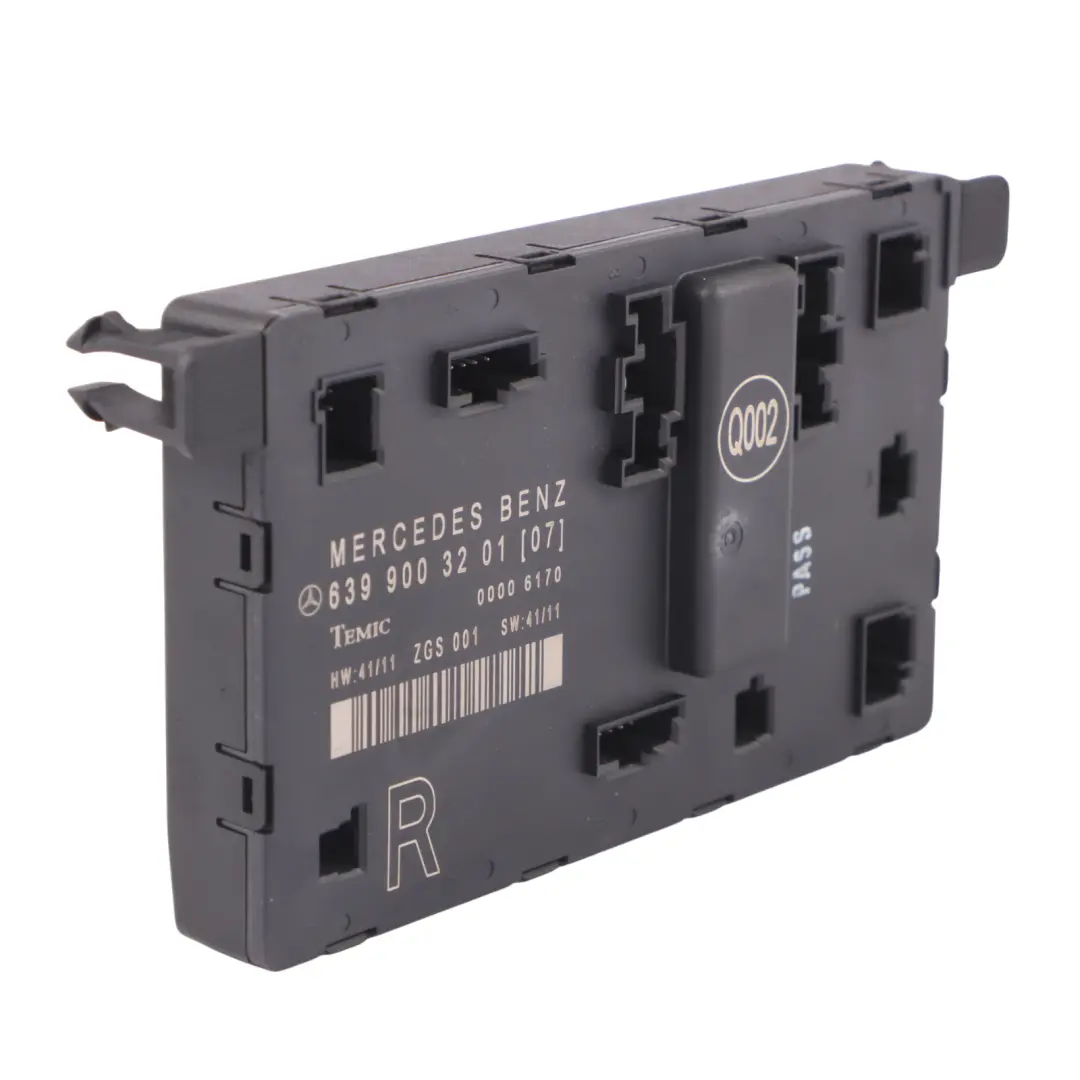 Door Front Right O/S Central Control Module to Mercedes W639 with Part number A6399003201 Mercedes W639 Door Front Right O/S Central Control Module - SKU RHD-A6399003201 - Part number A6399003201