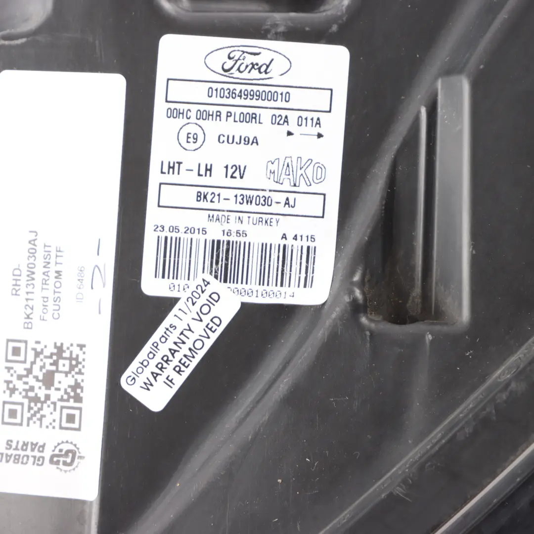 Front Transit Custom TTF Front Lamp Light Headlight Left N/S to with Part number BK2113W030AJ Front Transit Custom TTF Front Lamp Light Headlight Left N/S - SKU RHD-BK2113W030AJ - Part number BK2113W030AJ