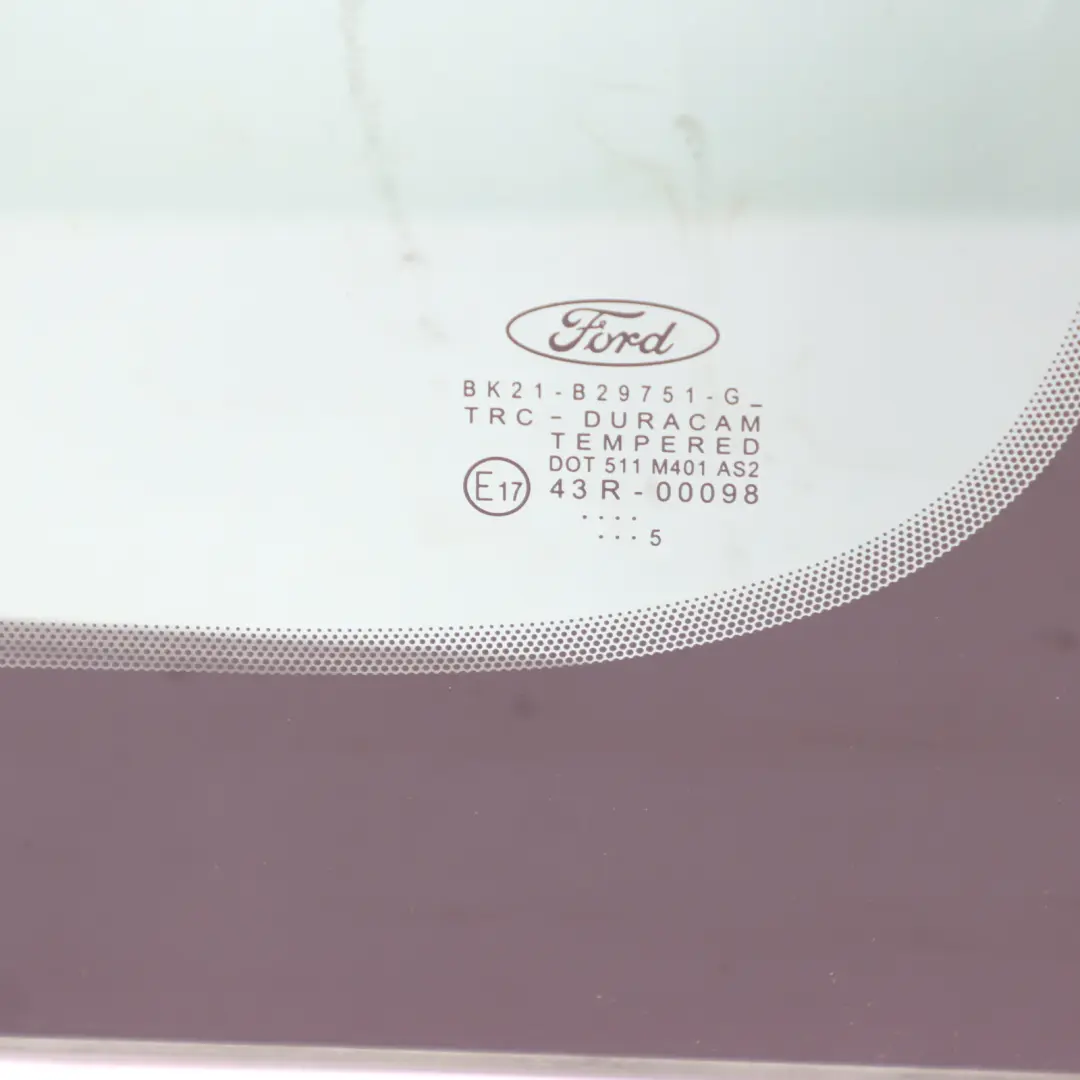 Ford Transit Custom Window Glass Sliding Side Door Rear Left N/S Glazing AS2 - SKU SBK21-B29751-AA - Part number SBK21-B29751-AA
