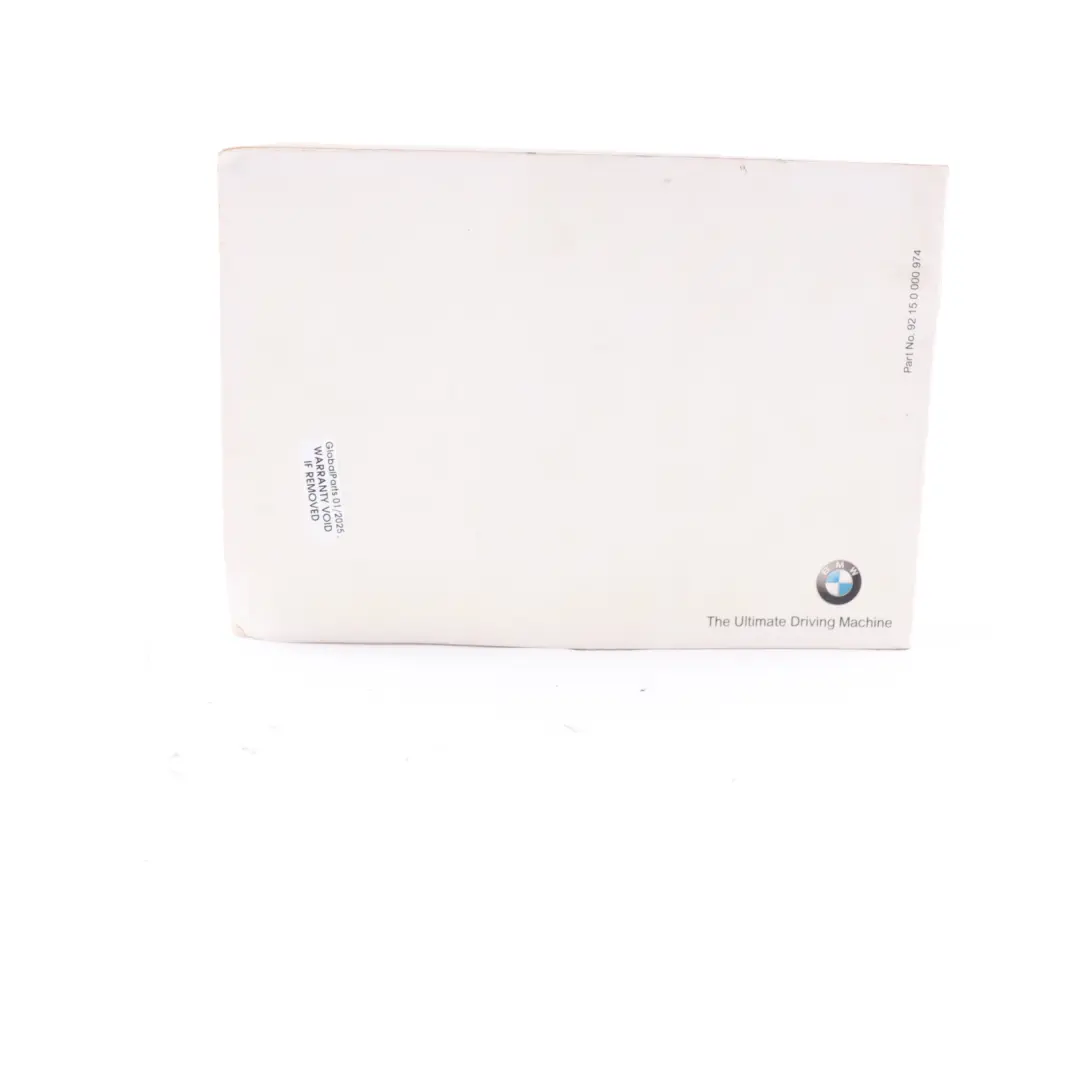 Service Booklet BMW E38 E39 E46 X5 E53 Service Inspection Book to with Part number 0000974 Service Booklet BMW E38 E39 E46 X5 E53 Service Inspection Book - SKU 0000974-1 - Part number 0000974