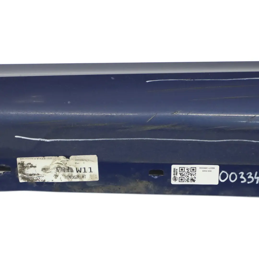 Bas de Porte Couverture Seuil a Gauche le Mans Bleu - pour BMW 3 E90 E91 M Sport à propos du numéro de pièce 0033441 BMW 3 E90 E91 M Sport Bas de Porte Couverture Seuil a Gauche le Mans Bleu - - SKU 0033441-LMB6 - Numéro de pièce 0033441