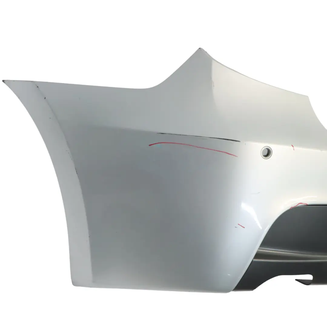 Bumper Trim Panel PDC Titan Silver - 354 to BMW E81 E87 LCI M Sport Rear with Part number 0034802 BMW E81 E87 LCI M Sport Rear Bumper Trim Panel PDC Titan Silver - 354 - SKU 0034802-TS - Part number 0034802