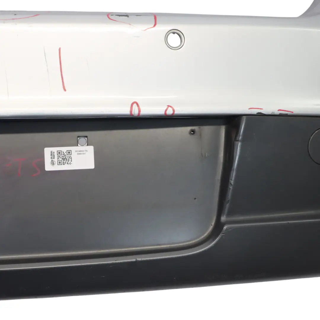 Bumper Trim Panel PDC Titan Silver - 354 to BMW E81 E87 LCI M Sport Rear with Part number 0034802 BMW E81 E87 LCI M Sport Rear Bumper Trim Panel PDC Titan Silver - 354 - SKU 0034802-TS - Part number 0034802