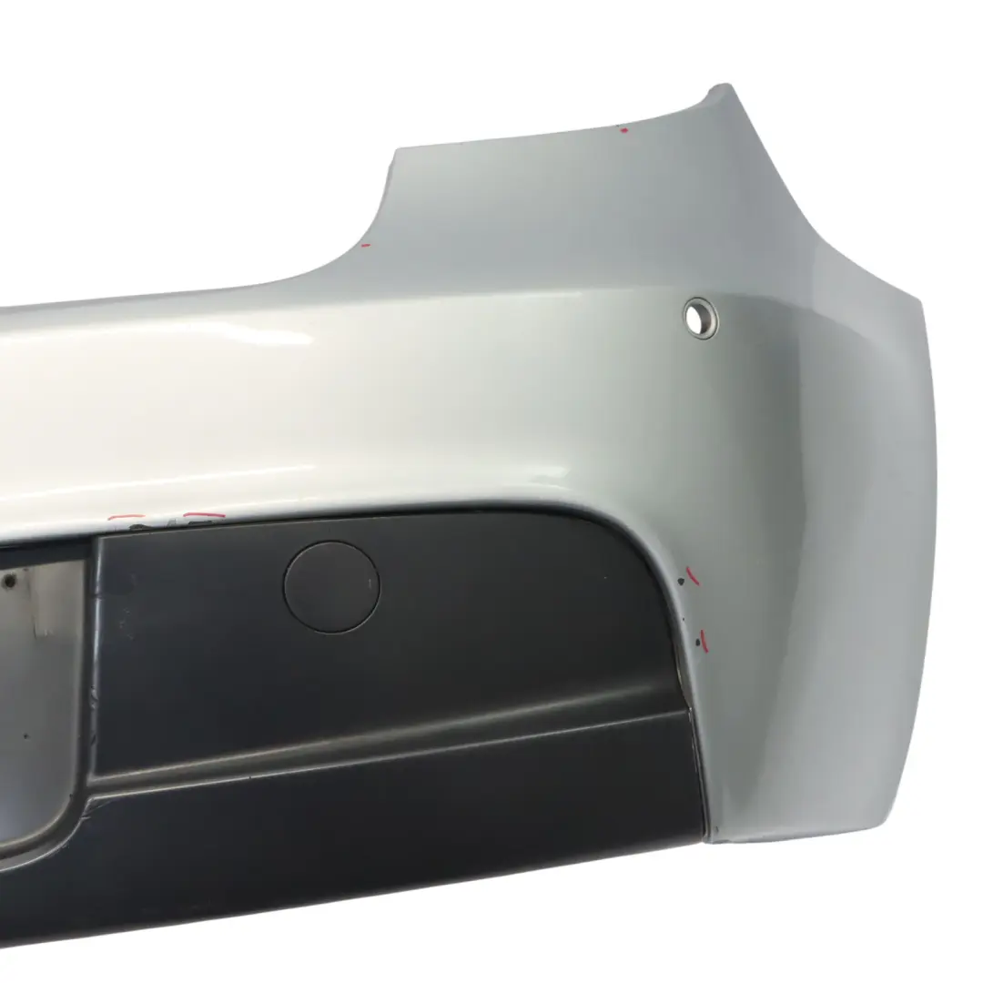 Bumper Trim Panel PDC Titan Silver - 354 to BMW E81 E87 LCI M Sport Rear with Part number 0034802 BMW E81 E87 LCI M Sport Rear Bumper Trim Panel PDC Titan Silver - 354 - SKU 0034802-TS - Part number 0034802