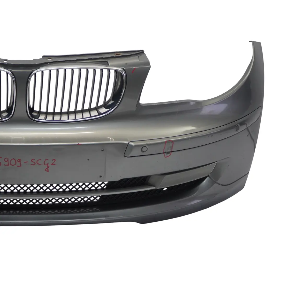 BMW E81 E87 LCI Zderzak Przedni PDC Spacegrau Szary Metalik - A52 - SKU 0035909-SCG2 - Numer Części 0035909