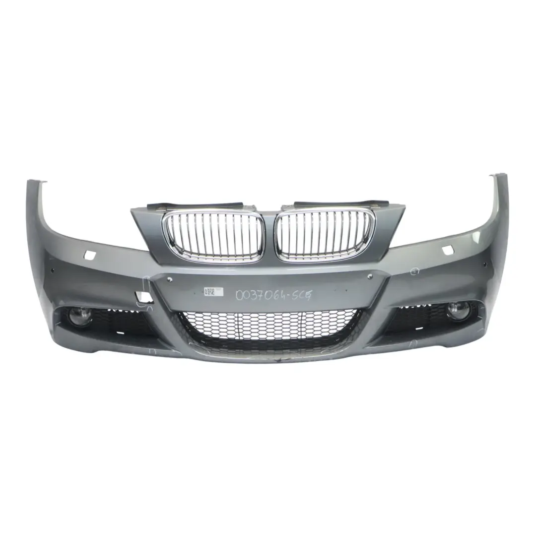BMW E90 E91 LCI M Sport Complete Front Bumper Trim Panel Spacegrau Grey - A52 - SKU 0037064-SCG - Part number 0037064
