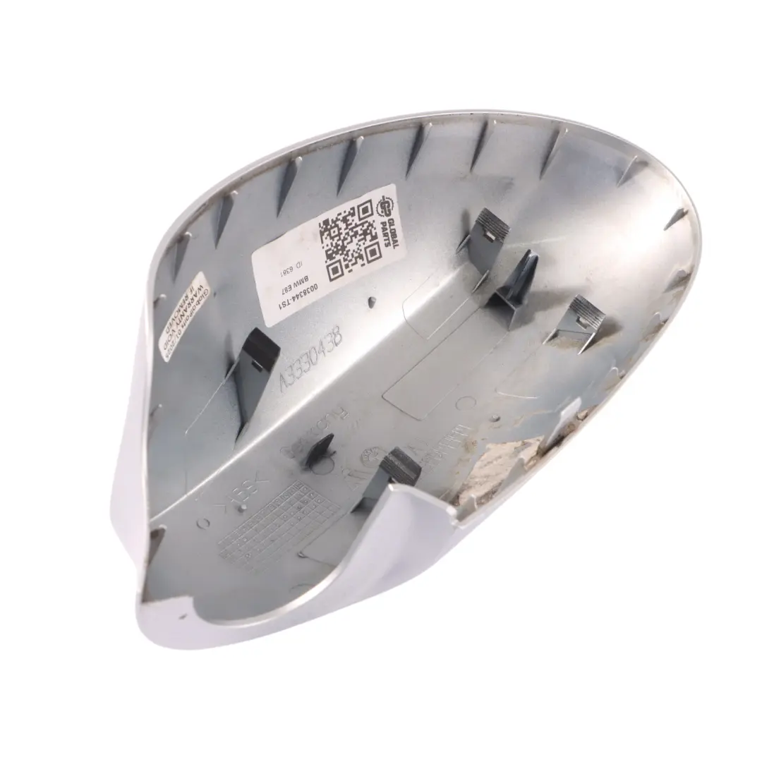 Cover Wing Mirror BMW E81 E87 LCI Right O/S Casing Cap Titan Silver Metallic 354 - SKU 0038344-TS1 - Part number 0038344