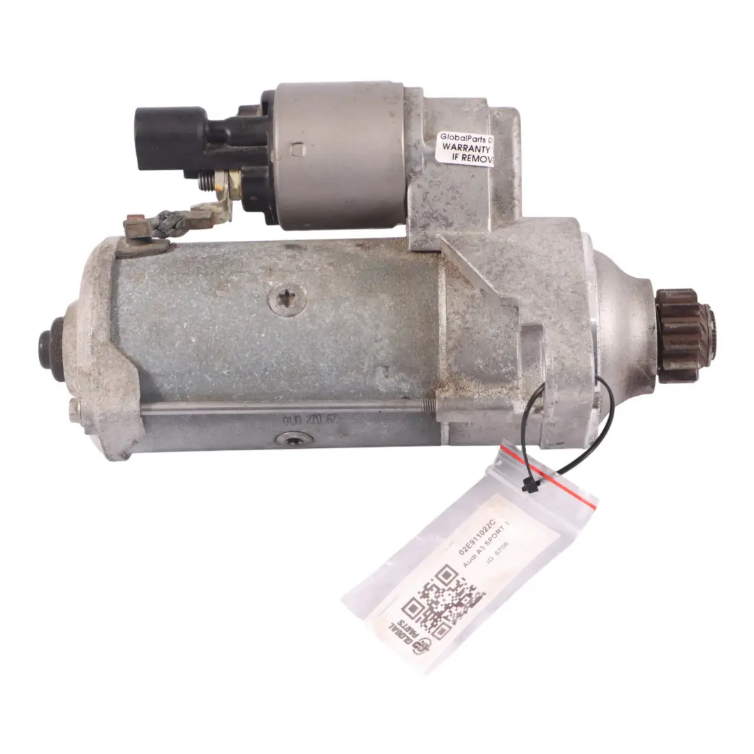 DFGA Diesel Starter Motor to Audi A3 8V 2.0 TDI with Part number 02E911022C Audi A3 8V 2.0 TDI DFGA Diesel Starter Motor - SKU 02E911022C - Part number 02E911022C