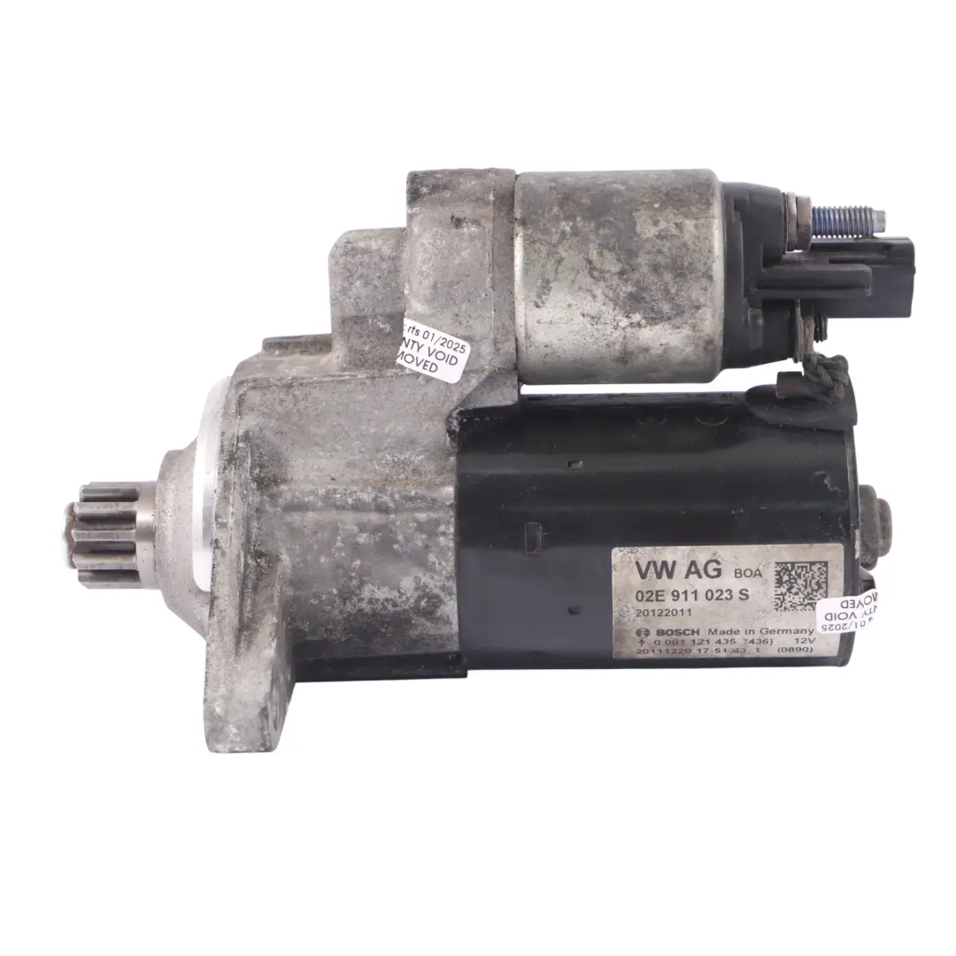 Audi TT 8J 2.0 TFSI CESA Petrol Engine Starter Motor - SKU 02E911023S - Part number 02E911023S