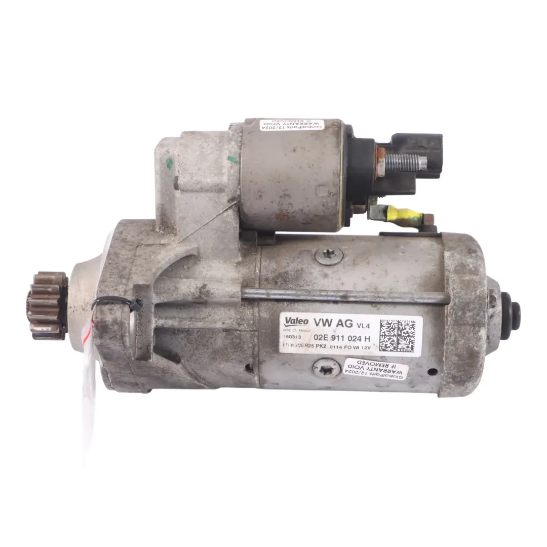 Volkswagen Seat Skoda Audi 2.0 TDI Diesel Motor Anlasser Valeo - SKU 02E911024H - Teilenummer 02E911024H