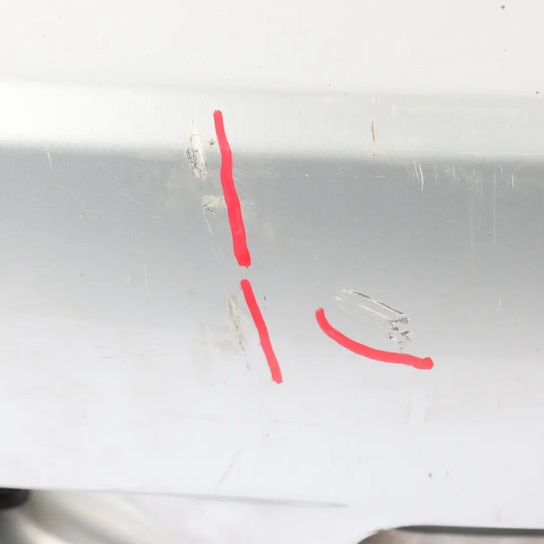 Complete Rear Bumper PDC Panel Pure Silver - 900 to Mini R52 Cabrio Cooper S with Part number 0309220 Mini R52 Cabrio Cooper S Complete Rear Bumper PDC Panel Pure Silver - 900 - SKU 0309220-PS - Part number 0309220