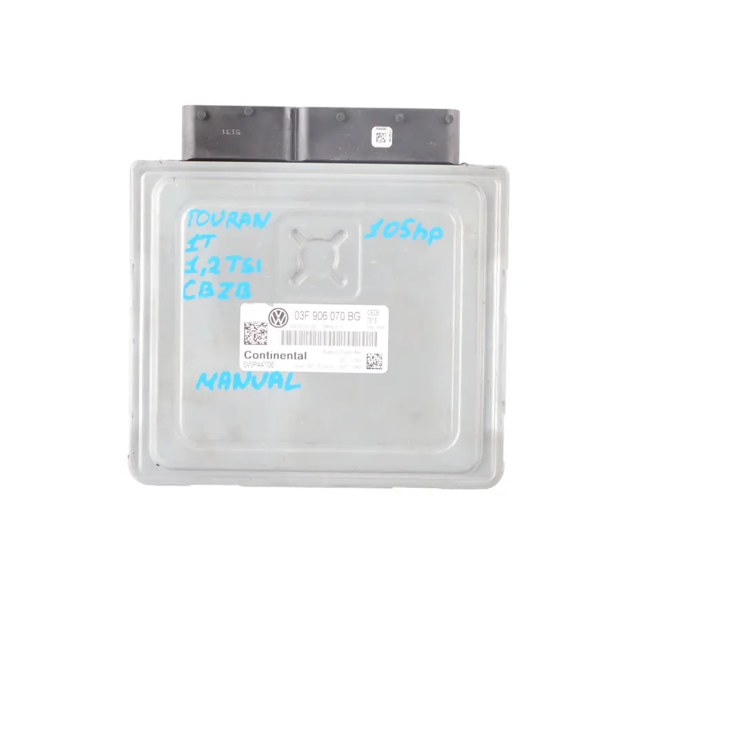 Volkswagen Touran 1T 1.2 TSI CBZB 105HP Engine ECU Kit Lock + Key - SKU 03F906070BG-1 - Part number 03F906070BG