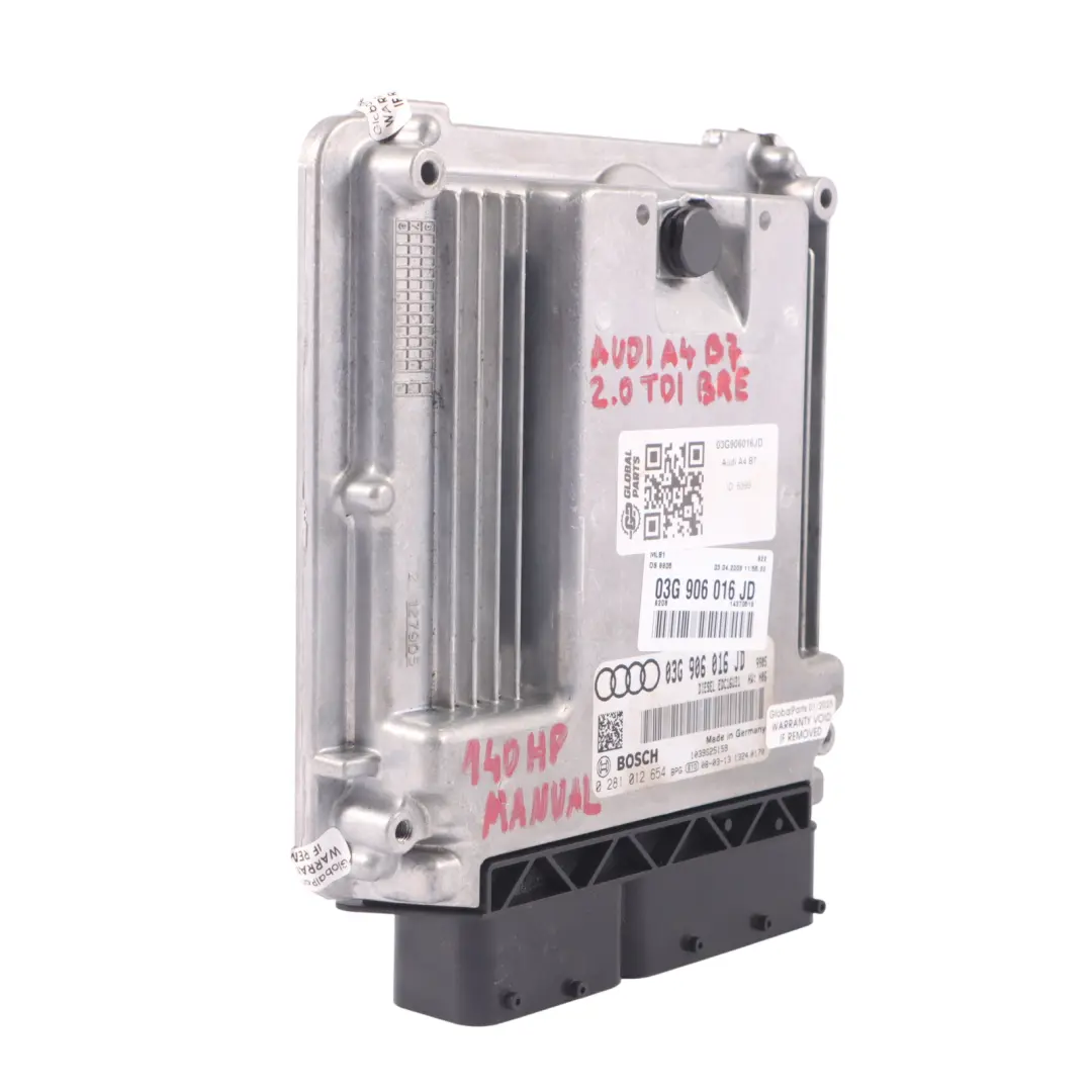 Motorsteuergerät ECU Modul Handbuch für Audi A4 B7 2.0 TDI Diesel mit Teilenummer 03G906016JD Audi A4 B7 2.0 TDI Diesel Motorsteuergerät ECU Modul Handbuch - SKU 03G906016JD - Teilenummer 03G906016JD