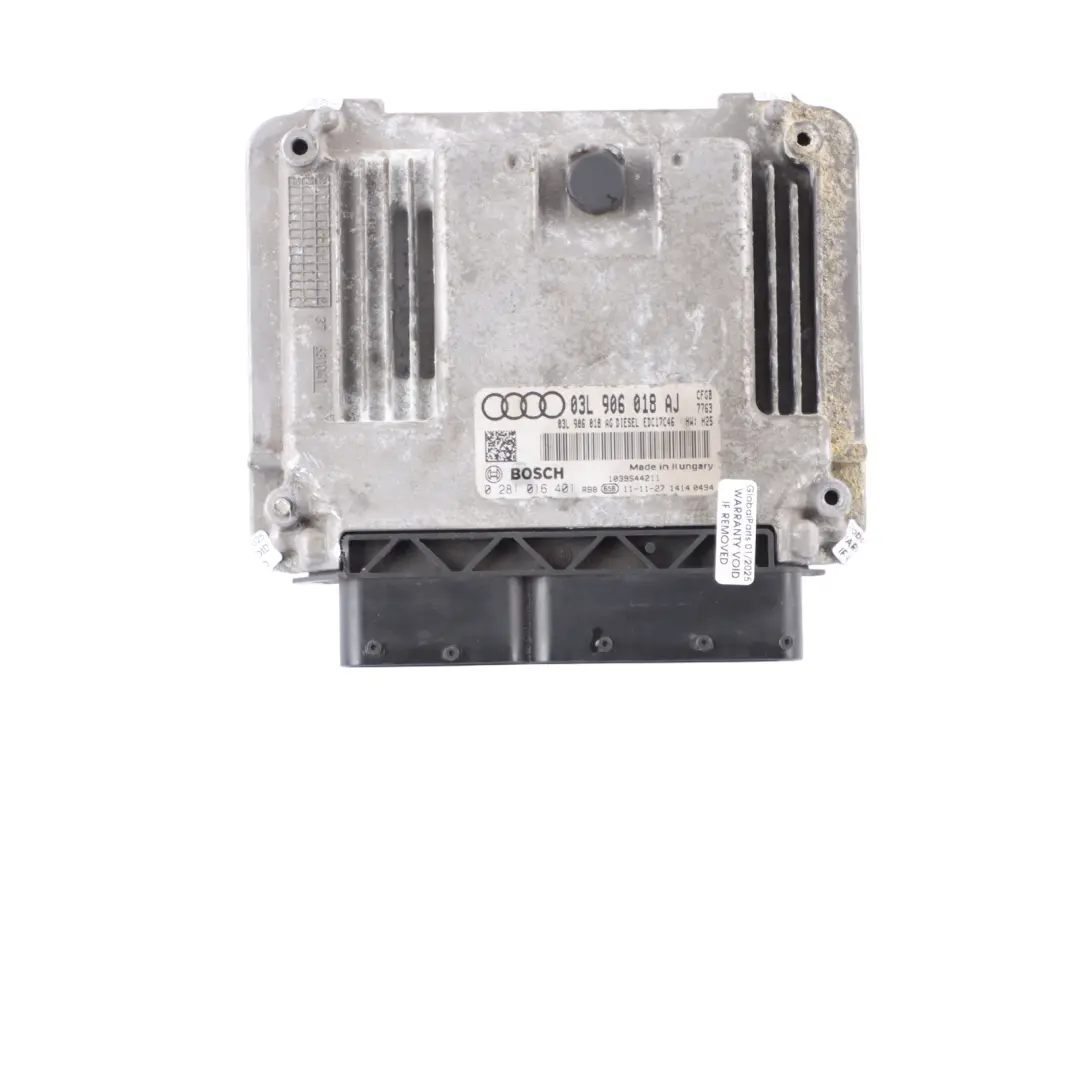 Audi A3 8P 2.0 TDI 170HP CFGB Engine ECU Unit Kit Key + Lock Manual - SKU 03L906018AJ - Part number 03L906018AJ