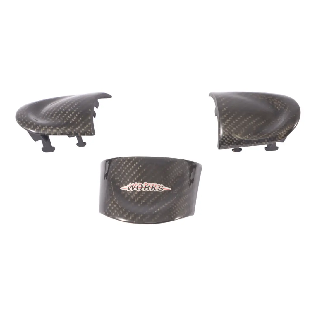 Zier Leisten Lenkrad Carbon John Cooper Works Satz für Mini R55 R56 R57 JCW mit Teilenummer 0421084 Mini R55 R56 R57 JCW Zier Leisten Lenkrad Carbon John Cooper Works Satz - SKU 0421084-1 - Teilenummer 0421084