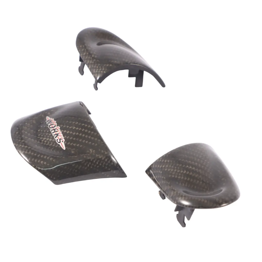 Decorative Trim Steering Wheel Carbon John Cooper Works Set to Mini R55 R56 R57 JCW with Part number 0421084 Mini R55 R56 R57 JCW Decorative Trim Steering Wheel Carbon John Cooper Works Set - SKU 0421084-1 - Part number 0421084