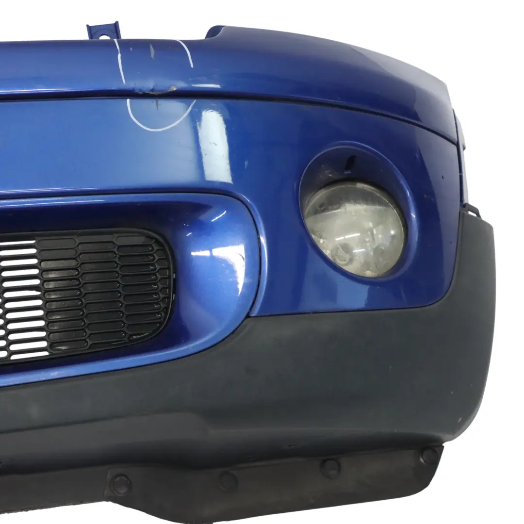 Front Bumper Complete Trim Panel R55 Lightning Blue Metallic - A63 to Mini R56 with Part number 0430221 Mini R56 Front Bumper Complete Trim Panel R55 Lightning Blue Metallic - A63 - SKU 0430221-LB2 - Part number 0430221