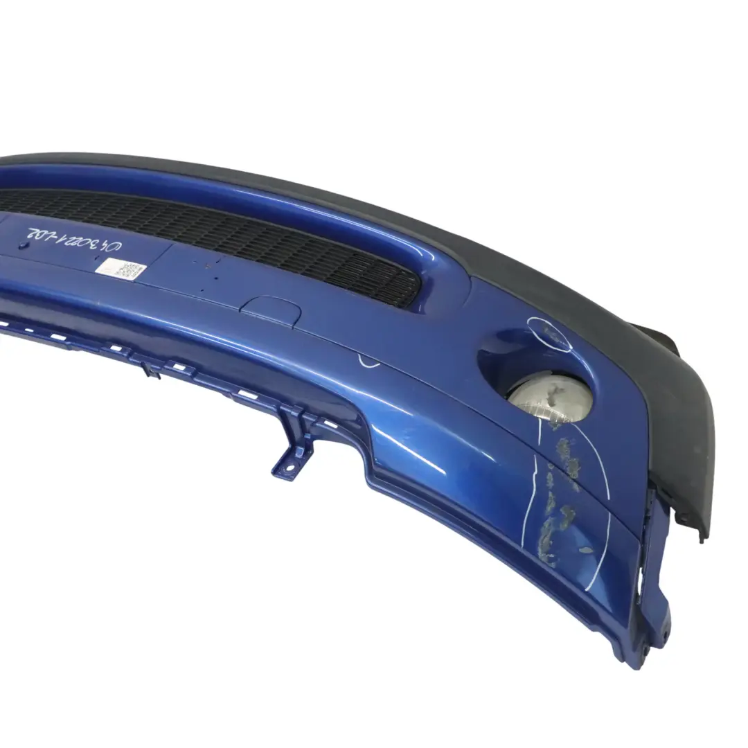 Front Bumper Complete Trim Panel R55 Lightning Blue Metallic - A63 to Mini R56 with Part number 0430221 Mini R56 Front Bumper Complete Trim Panel R55 Lightning Blue Metallic - A63 - SKU 0430221-LB2 - Part number 0430221