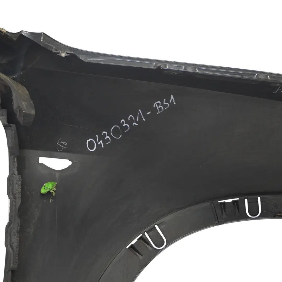 Błotnik Lewy Przedni Black Sapphire Czarny Metalik - 475 do BMW X5 E70 o numerze 0430321 BMW X5 E70 Błotnik Lewy Przedni Black Sapphire Czarny Metalik - 475 - SKU 0430321-BS1 - Numer Części 0430321