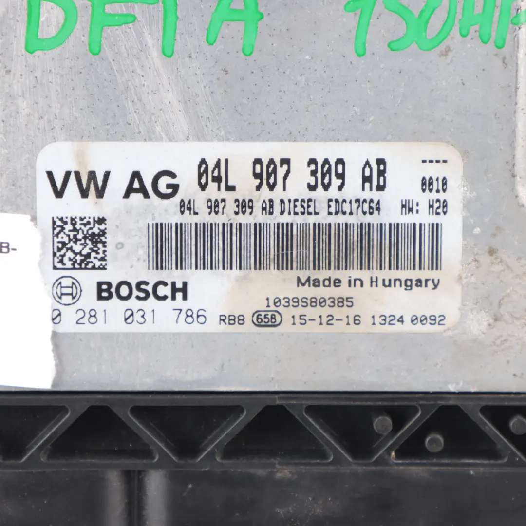 DFTA 150HP Quattro Engine ECU Kit Ignition + Key to Audi Q3 8U 2.0 TDI with Part number 04L907309AB Audi Q3 8U 2.0 TDI DFTA 150HP Quattro Engine ECU Kit Ignition + Key - SKU 04L907309AB-2 - Part number 04L907309AB