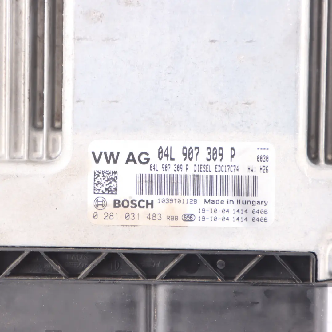 Audi A3 8V 2.0 TDI DFGA 150HP Engine Control Unit ECU Automatic - SKU 04L907309P - Part number 04L907309P