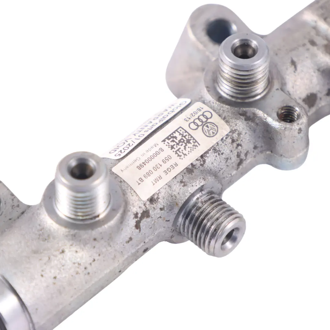 Audi Q7 4L 3.0 TDI Fuel Injection Line Pressure Pipe Rail Left N/S - SKU 059130089BT - Part number 059130089BT