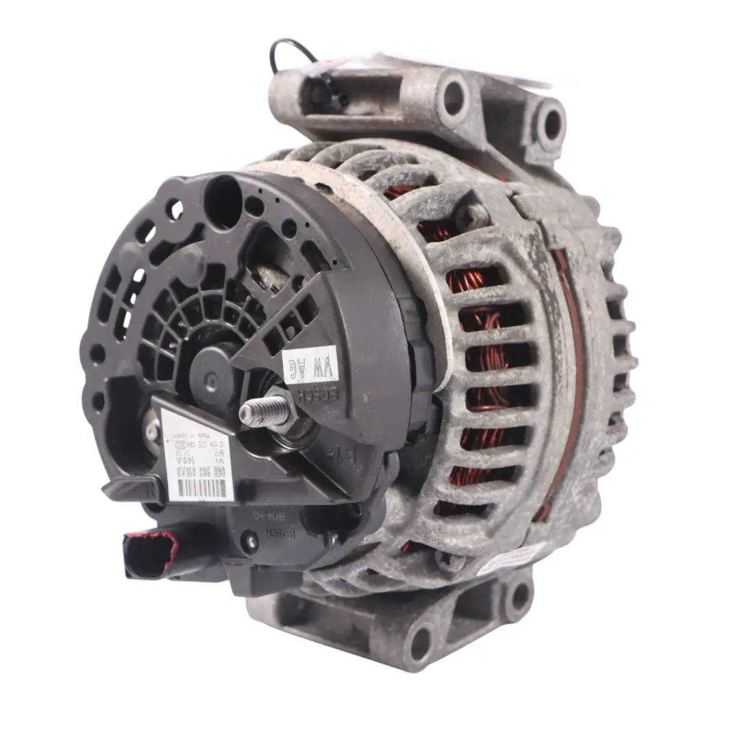 Audi A4 B7 Alternator Prądnica Elektryczna Silnika 14V 140A - SKU 06B903016AB-1 - Numer Części 06B903016AB