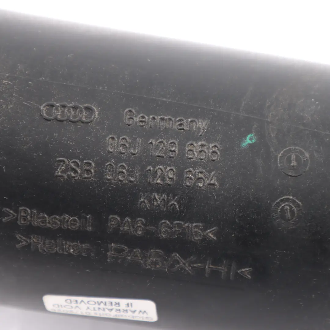 Charge Intake Pipe Hose Line Petrol to Audi TT 8J Intercooler Air with Part number 06J129654 Audi TT 8J Intercooler Air Charge Intake Pipe Hose Line Petrol - SKU 06J129654 - Part number 06J129654