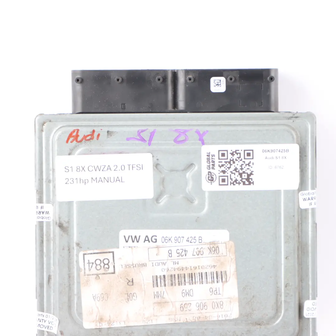 CWZA 231HP Quattro Sterownik Silnika ECU 06K907425C Audi S1 8X 2.0 TFSI - SKU 06K907425B - Numer Części 06K907425B