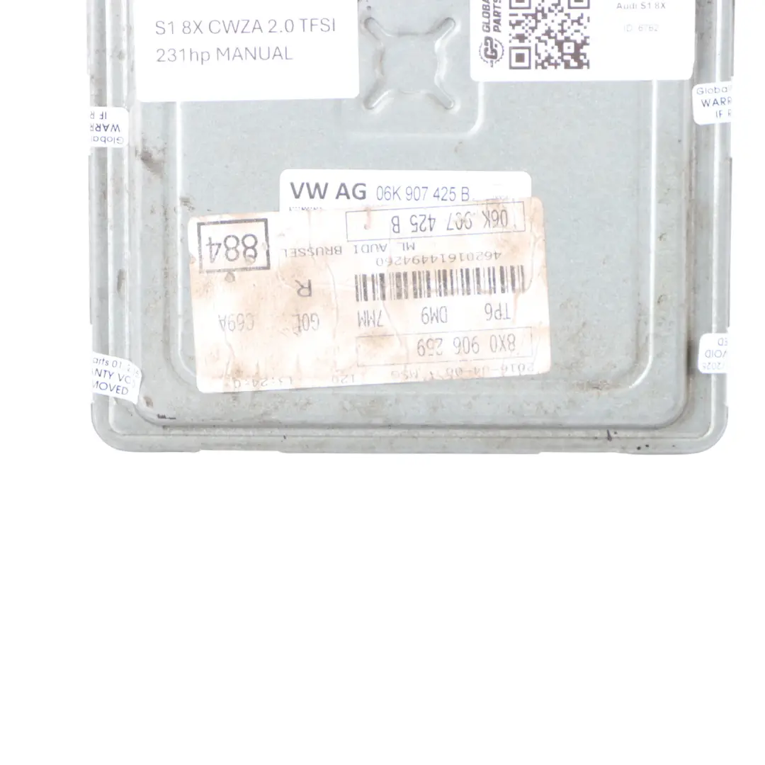 CWZA 231HP Quattro Sterownik Silnika ECU 06K907425C do Audi S1 8X 2.0 TFSI o numerze 06K907425B Audi S1 8X 2.0 TFSI CWZA 231HP Quattro Sterownik Silnika ECU 06K907425C - SKU 06K907425B - Numer Części 06K907425B