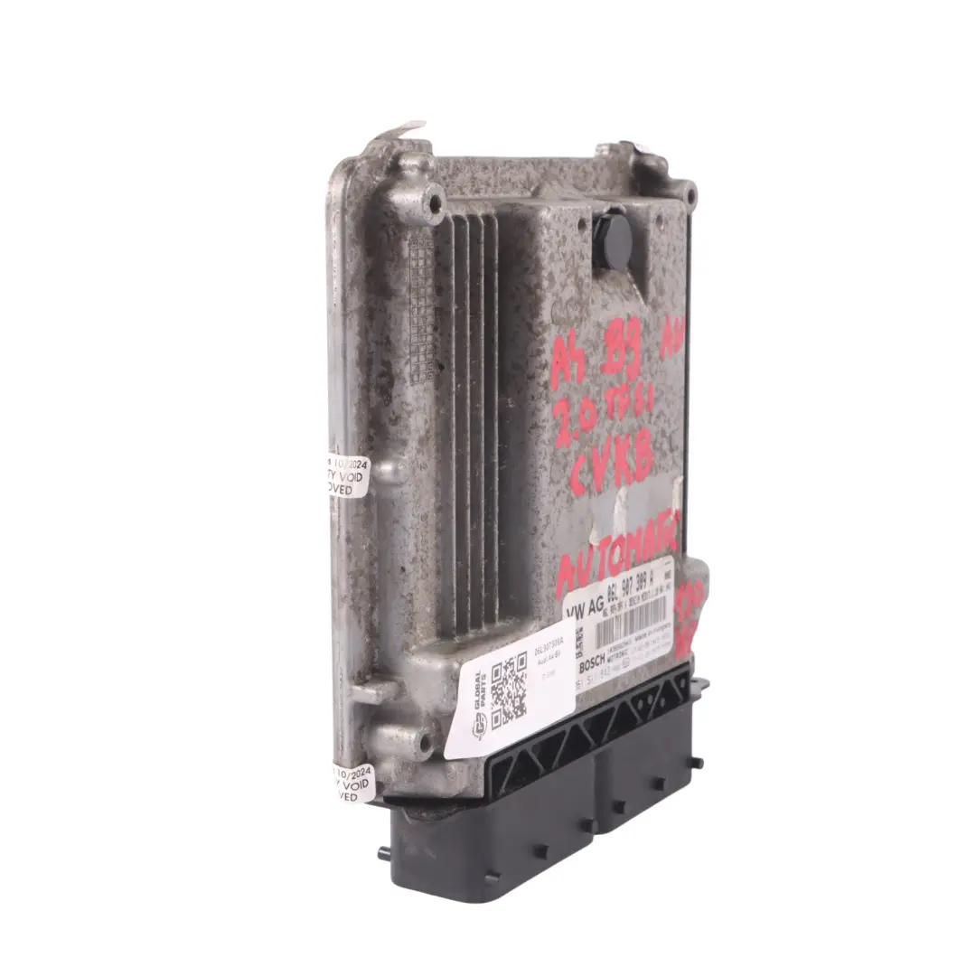 CVKB 190HP Unidad de Control Motor ECU Automático para Audi A4 B9 2.0 TFSI con número de pieza 06L907309A Audi A4 B9 2.0 TFSI CVKB 190HP Unidad de Control Motor ECU Automático - SKU 06L907309A - Número de pieza 06L907309A