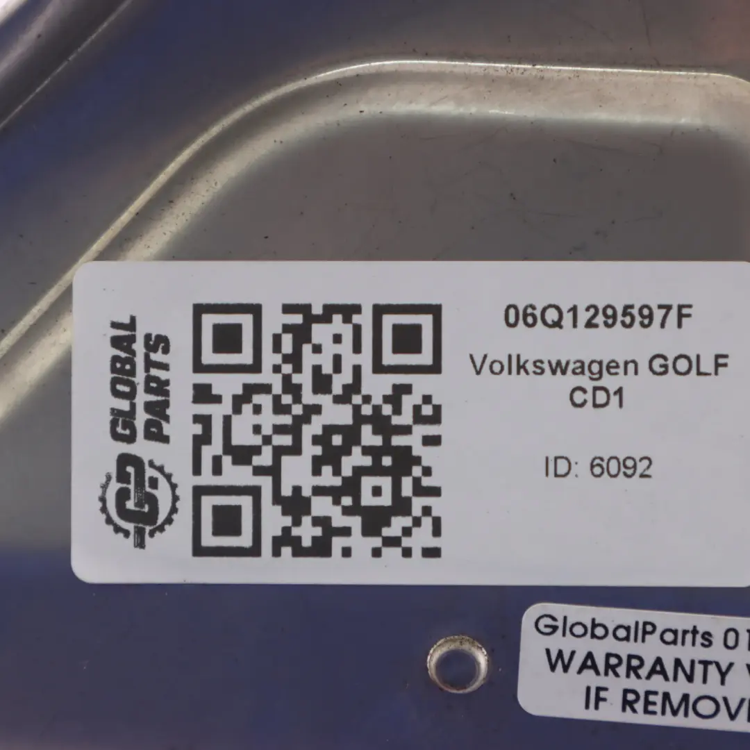 Volkswagen Golf Cd1 Soporte Motor Escudo Calor Cubierta Placa - SKU 06Q129597F - Número de pieza 06Q129597F
